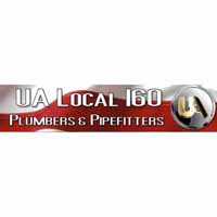 Logo for UA Local 160 Plumbers & Pipefitters